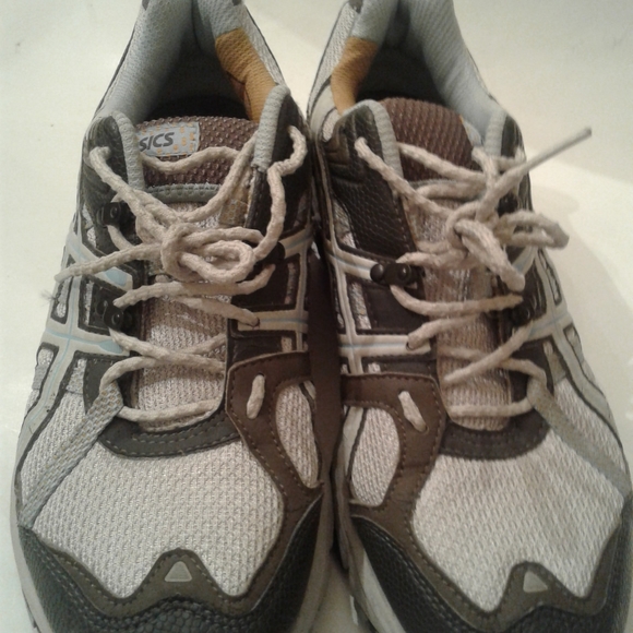 ASICS Gel Trail Sensor 2 Hiking Running TN8C6 Gray Good Summer Time Shoe SZ:8.5 - Picture 1 of 7